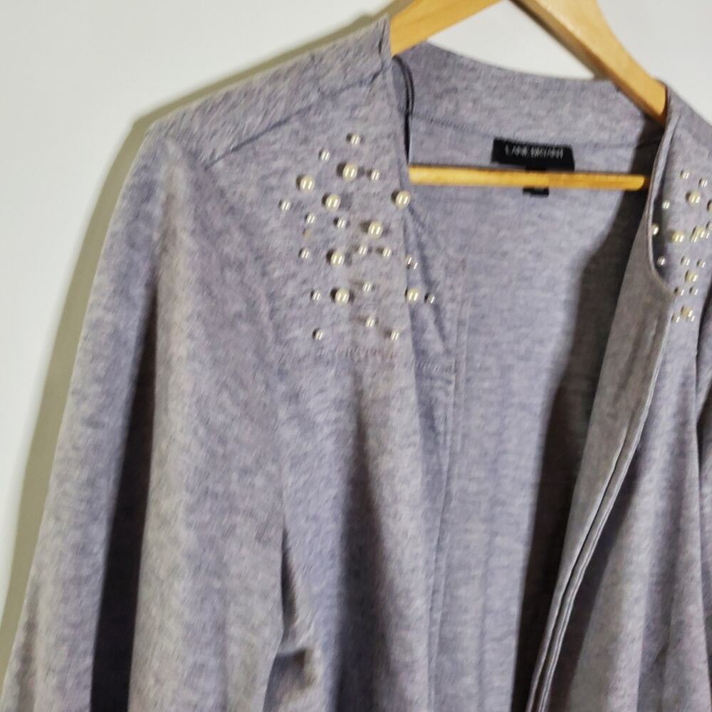 Lane Bryant Pearl Embellished Ruffle Sleeve Cardigan Size 14/16 Great condition - Picture 8 of 9